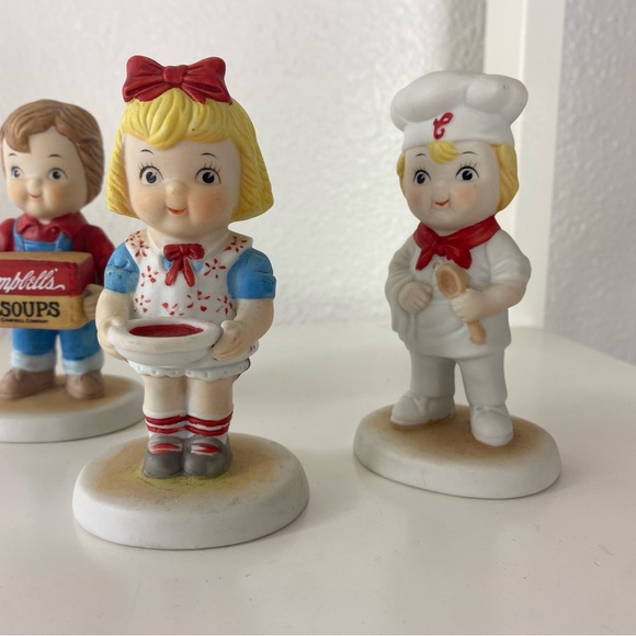 Vintage Set of 3 Porcelain Campbell's Soup Kids Figurines 1993 Advertisement - Picture 4 of 16